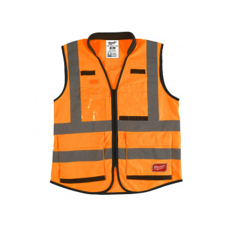 Gilet haute visibilité orange premium s/m | 4932471898 - milwaukee