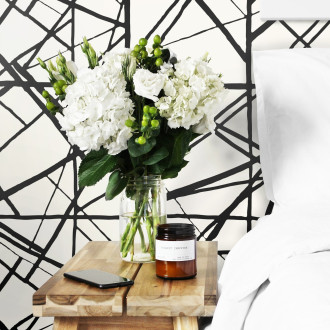 Papier peint moderne rayures noires - SUMI++