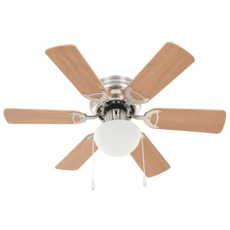 Ventilateur de plafond orné avec lumière 82 cm - Couleur au choix