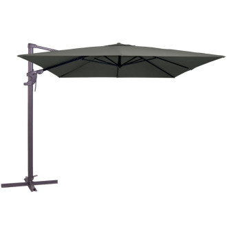 Madison parasol monaco flex 300 x cm gris carré pc10p014
