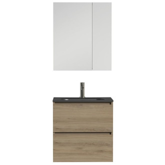 Tiger ensemble de meubles de salle de bain loft 60 cm chêne 1644413202