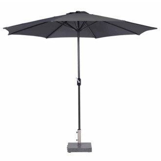 Garden impressions parasol lotus 300 cm gris foncé 11082