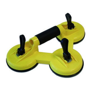 Triple ventouses avec poignée anti-dérapant capacité 160 kg 50545