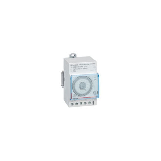 Interrupteur horaire analogique modulaire programmable automatique journalier - 1 sortie 16a 250v~ - 3 modules