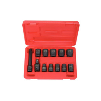 Jeu de douilles à chocs ks tools 6 pans - 12 pcs - 515.0112