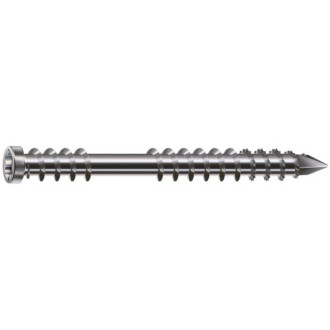 Kit de fixation, pour terrasse bois dur et exotique avec 850 vis 5x60 a2, 12 cales, 5 embouts t20, 1 foret