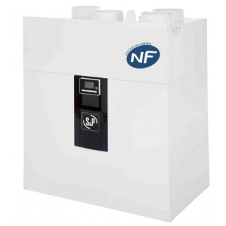 KIT VMC double flux Très Haut Rend. Série IDEO 325 ECOWATT RADIO + P08