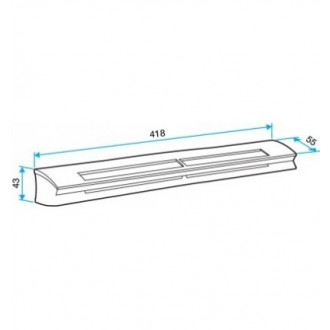 Kit ehl entrée d'air pour vmc 6-45 s acoustique 37 db blanc 11014084 aldes