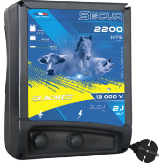 Electrificateur secteur 13 000 V / 2 J pour clôtures moyennes et animaux domestiques sensibles - 606204