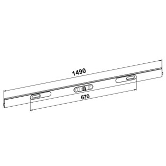 Lame avec serrure recoupable, enroulement intérieur, noir