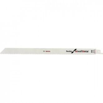 Lame de scie sabre pour bois avec métal, coupe droite fine, Réf. Bosch : S 1122 VF, Qualité de lame de scie BiM, Long. totale 225 mm