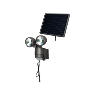 Lampe led spot à énergie solaire anthracite sol 2x4 ip44 brennenstuhl 1170930