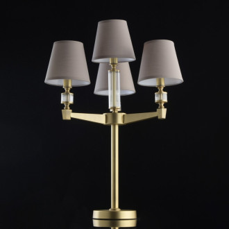 Lampe de table laiton neoclassic 4 ampoules 60 cm