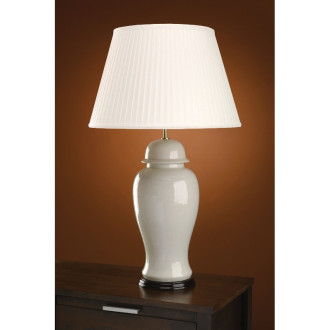 Lampe ivory crackle large, sans abat-jour