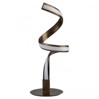 Lampe ribbon, marron et acrylique