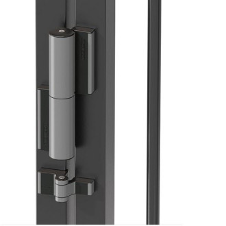 Ferme-porte charnière 180° avec rappel de fermeture hydraulique LOCINOX