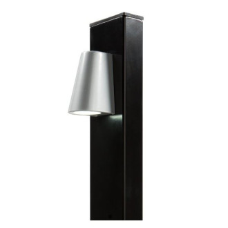 Lampe led design pour poteau avec fixation LOCINOX