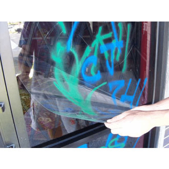 Film Sécurité Anti-Graffitis 125 Microns – Protection Discrète et Efficace - largeur & longueur au choix