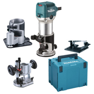 Défonceuse makita kit multi fonction 710 w - rt0702cx3j