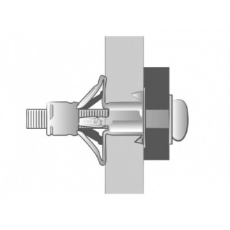 Boîte de 50 Chevilles placo Spyder M5x80 SCELL-IT - Ép.32-45 - Vis montée perçage 10 mm - 6XL-MT 