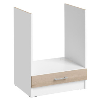 Cuisineandcie - meuble pour four encastrable eco chene naturel l 60 cm