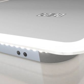 Miroir salle de bain LED rectangulaire auto-éclairant 80x70cm - Ulysse LED 80 Aurlane - MIR032