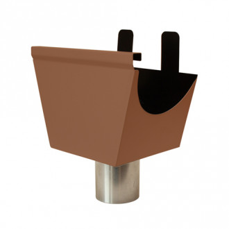 Naissance agrafable gouttière aluminium demi-ronde Ø80