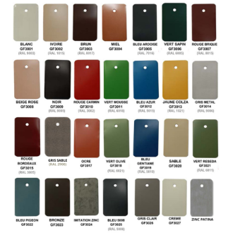 Coude frontal pour gouttière Aluminium 60x80 mm Coloris au choix