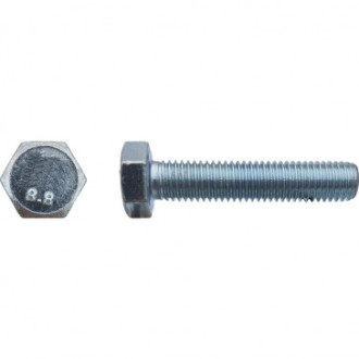 Vis tête hexagonale totalement filetée classe 8,8 Zingué - 12 x 25 mm - Boite de 100 - LENNIE - VHT881202502B