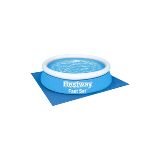 Pack bestway piscine auto-portante ronde - fast set - 183 x 51 cm - tapis de sol - 305 x 305 cm