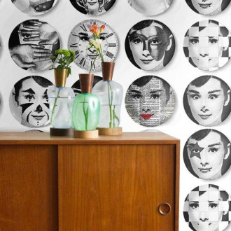 Papier peint avec visages vintage - AUDREY BIANCA++
