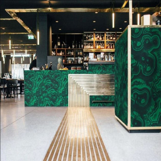 Papier peint en malachite vert - MALACHITE++