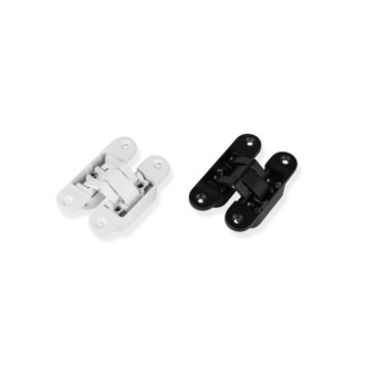 Paumelles techniques invisibles en zamak - medium blanc mat 9016