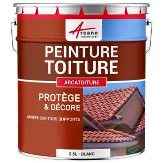 Peinture toiture pour tuiles ou toiture en matériau poreux : COVERFILM Arcane Industries - Couleur et conditionnement au choix