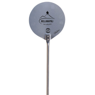 Pelle à pizza ronde ø22cm inox manche 1.50m bellanapoli haute qualité