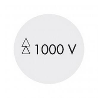 Pince multiprise à crémaillère Alligator®, tête chromée, poignées isolées, Long. : 250 mm