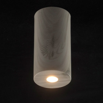 Plafonnier beige techno 1 ampoule 20 cm
