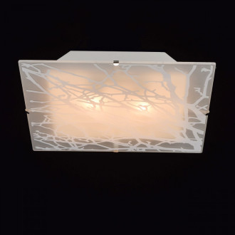 Plafonnier blanc megapolis 2 ampoules 8.5 cm