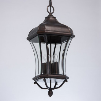 Plafonnier d'extérieur marron street 4 ampoules 160 cm
