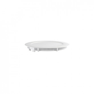 Plafonnier led 12 watt (eq. 100 watt) - Diam : 180mm - Couleur eclairage - Blanc chaud 3000°K, Finition - Blanc