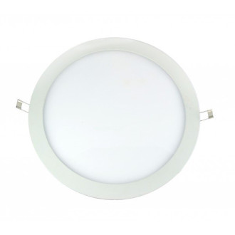 Plafonnier led pvc 18w (eq. 160w) - diam : 300mm - couleur - blanc neutre 4000°k
