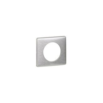 Plaque céliane métal 1 poste  finition aluminium