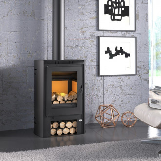 Fm poêle à bois en acier m-202 10,5kw