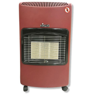 Poele à gaz infrarouge 4200w nova fashion niklas chauffage gaz intérieur 120 m³ chauffage d'appoint à gaz sur roulettes