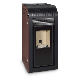 Ferlux poêle à granulés aroa 8kw marron vintage