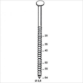 Pointes en rouleaux 16° inox - Série COILS SHEET annelée TB - Alsafix