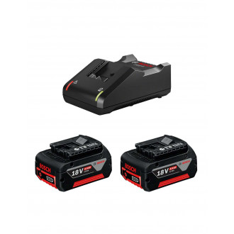 Power set bosch (2 x 18v 4,0 ah + gal18v-40)
