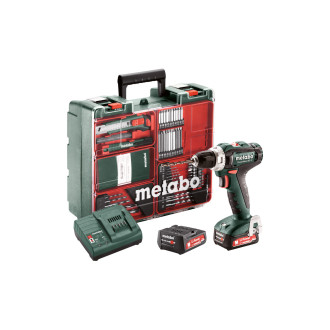 Perceuse à visseuse METABO - powermaxx bs12 set -12V 2X2AH LI-POWER - CHARGEUR SC 30 - METABOX 118 - ATELIER MOBILE - 601036870