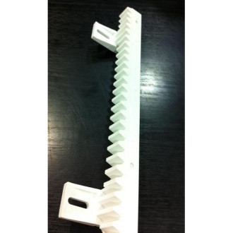 Crémaillère blanche modle 4 avec fixation basses crémaillère ame acier