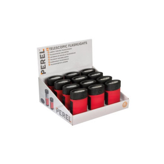 Présentoir Avec 12 Lampes Torches Télescopiques - 3 + 16 Led